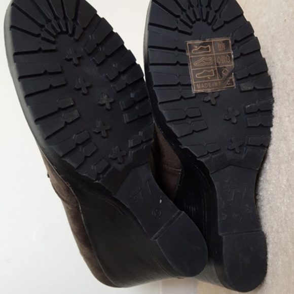 Anthropologie Vanessa Wu Wedge Booties 41 - Picture 5 of 5